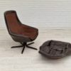 1970s, Vintage Danish leather armchair by H.W.Klein, original condition.