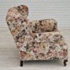1950s, Danish vintage relax chair in "flowers" fabric, original condition.