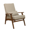 Scandinavian 1960 armchair with rounded arms. Ref Nora. Scandinavian 1960 armchair with rounded arms. Ref Nora.