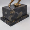 1930s Gorgeous Art Deco Football - Soccer Player Bronze Sculpture. Made in Italy
