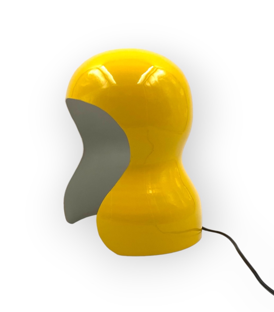 Space Age yellow table lamp, Italy, 1970s