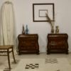 Pair of baroque walnut chests of drawers ref Balthus.