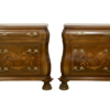 Pair of baroque walnut chests of drawers ref Balthus.