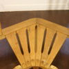 Fan bench by Guillerme and Chambron, reupholstered. Ref : éventail