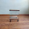 italien side table on wheels from Gallotti & Radice, 70s