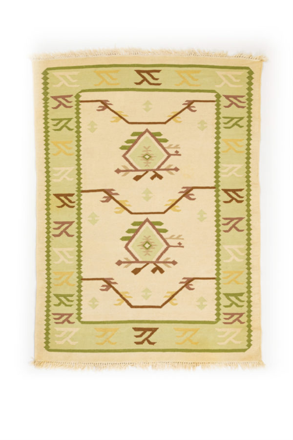 Scandinavian art deco/funkkis style vintage rug. 195 x 142 cm (77 x 56 in). Scandinavian art deco/funkkis style vintage rug. 195 x 142 cm (77 x 56 in).