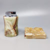 1960s Gorgeous Smoking Set in Onyx. Made in Italy