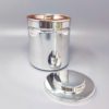 1960s Stunning ice bucket in stainless steel by Aldo Tura for Macabo