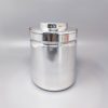 1960s Stunning ice bucket in stainless steel by Aldo Tura for Macabo