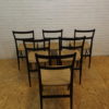 Set of 6 Superleggera diner chairs