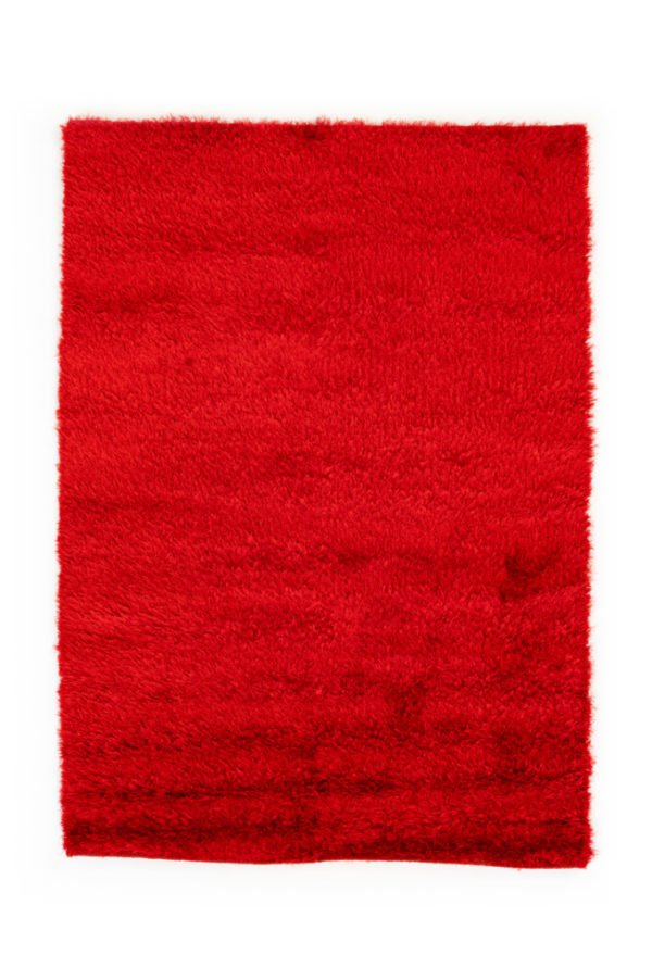 NOS Scandinavian design viscose rya rug by Axeco Svenska AB.