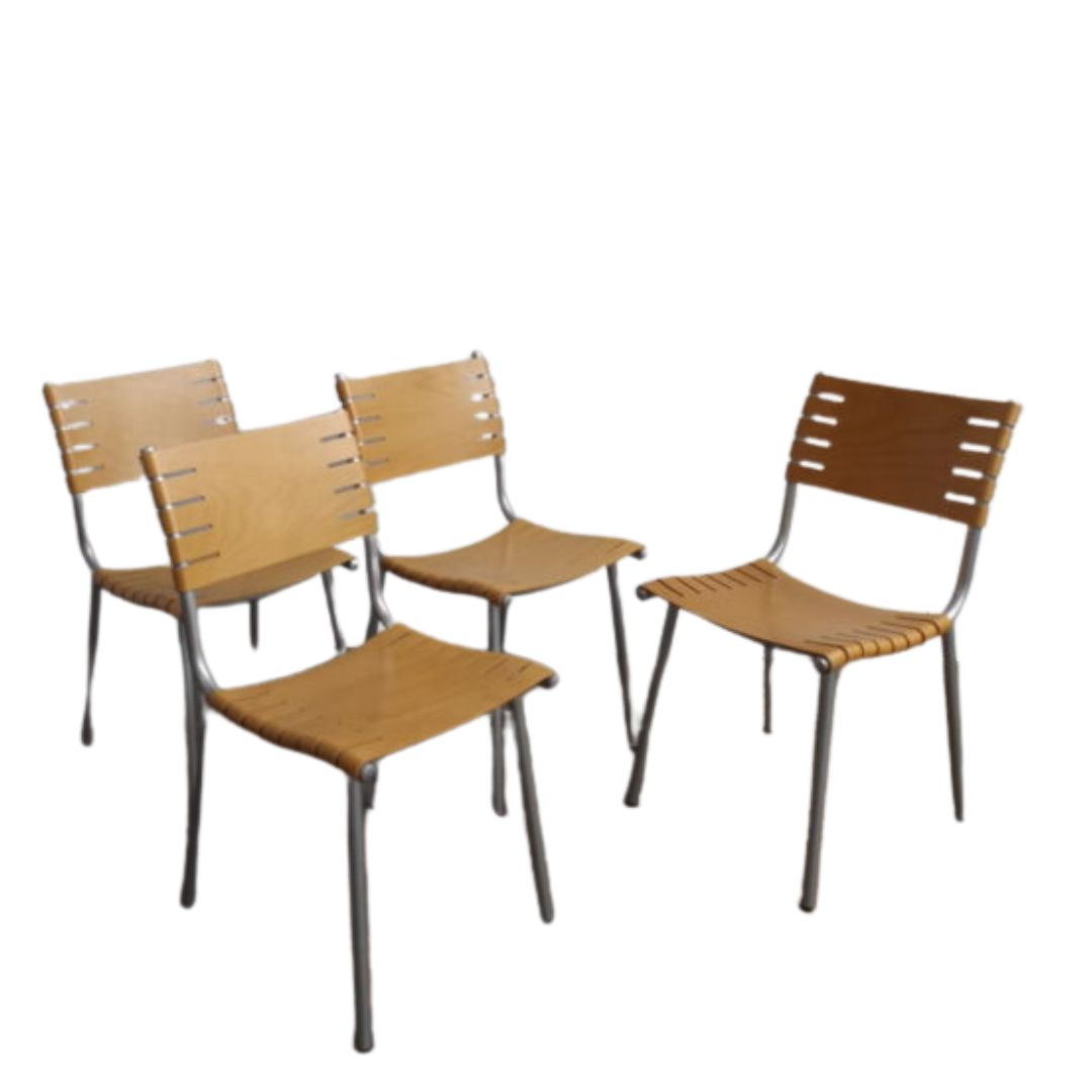 Set of 4 diner chairs Ruud Jan Kokke