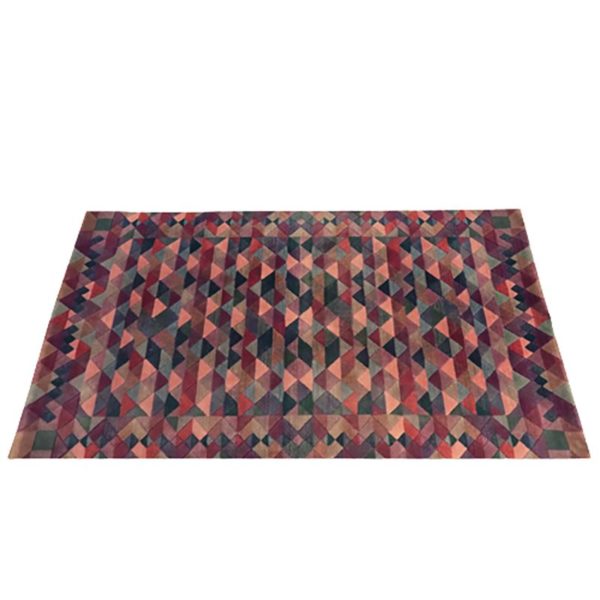 1980s Gorgeous Woolen Rug by Missoni for T&J Vestor Called "Luxor". Made in Italy